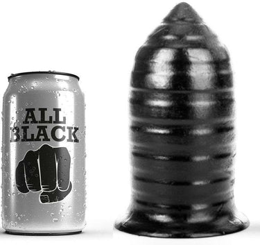 Plug Anale All Black a Coste Impermeabile per Sensazioni Intense